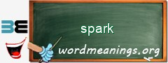 WordMeaning blackboard for spark